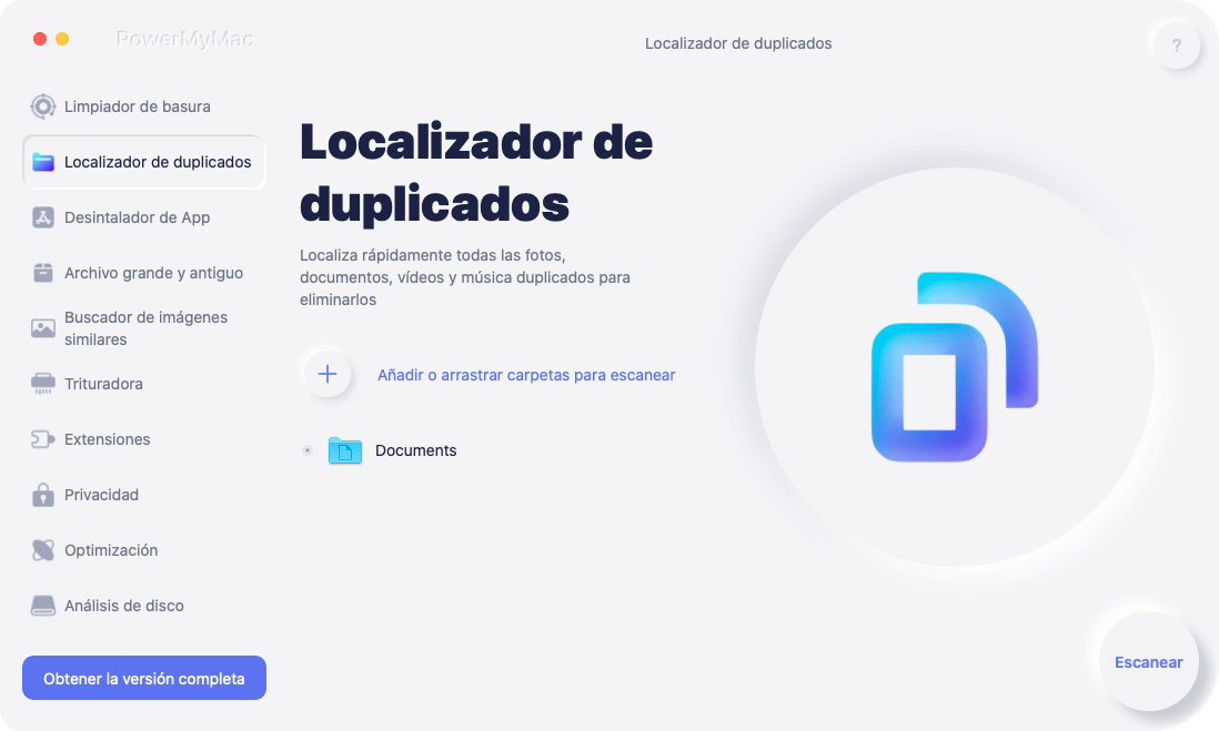 Escanee su Mac para encontrar archivos duplicados