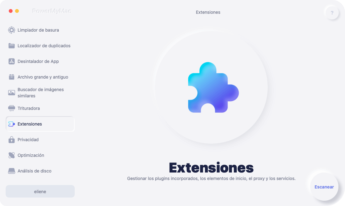 Extensión de escaneo