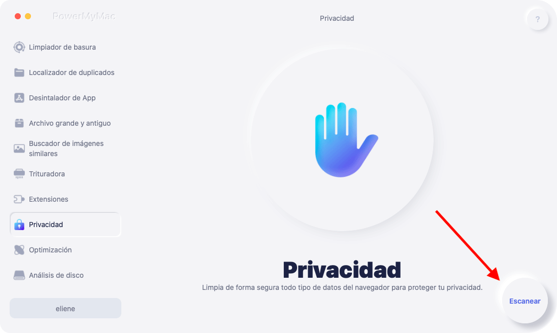 Visita Privacidad y Escaneo