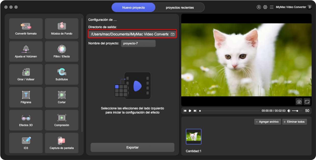 Convierte formato WMV a VOB con iMyMac Video Converter
