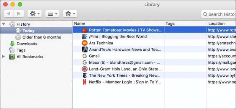 Borrar historial en Firefox en Mac
