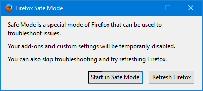 Usar Firefox en modo seguro