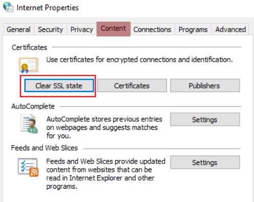 Borrar rápidamente la caché SSL en Chrome para Windows