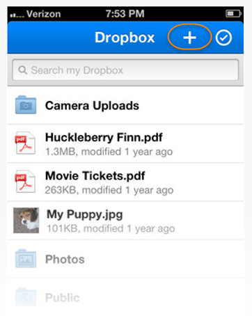 Transferir videos de iPhone a Mac usando Dropbox