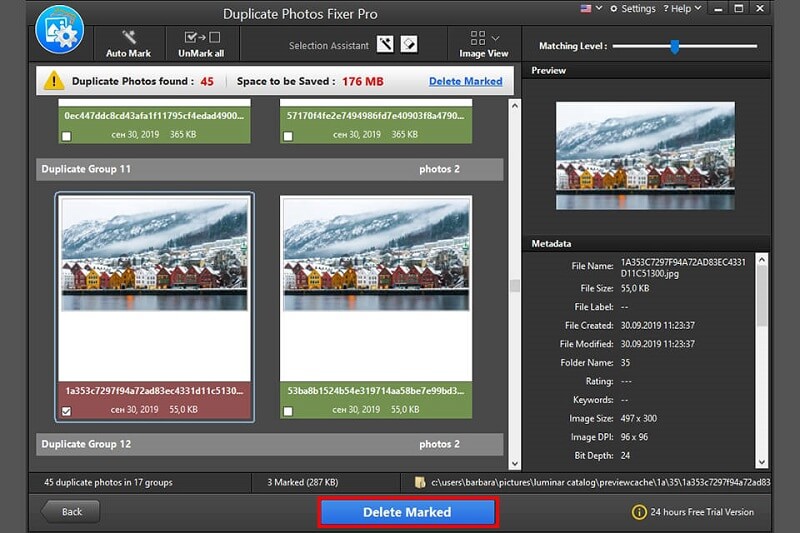 Función de recuperación de fotos de Duplicate Photos Fixer Pro