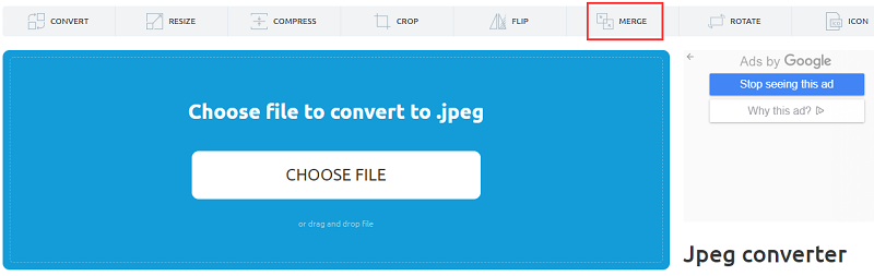 OnlineConvertFree Merge JPG Image en línea