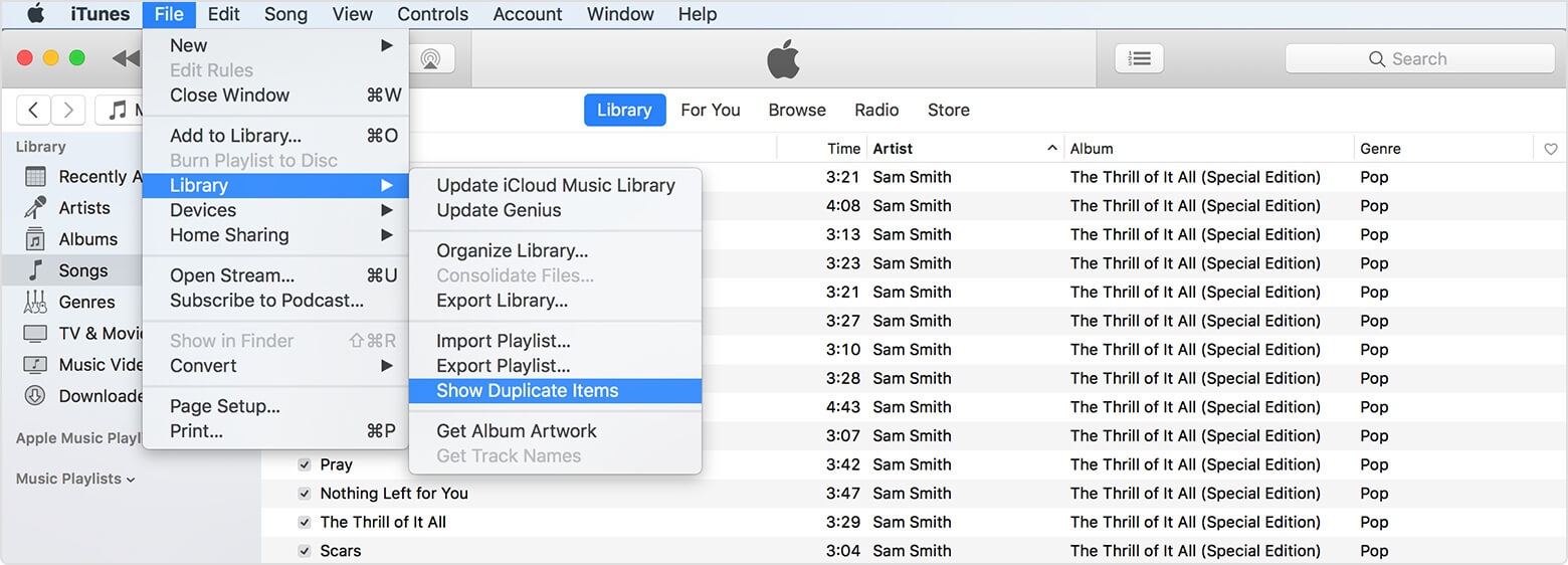 Eliminar iTunes Duplicados