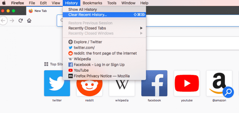 Eliminar descargas en Mac desde Firefox