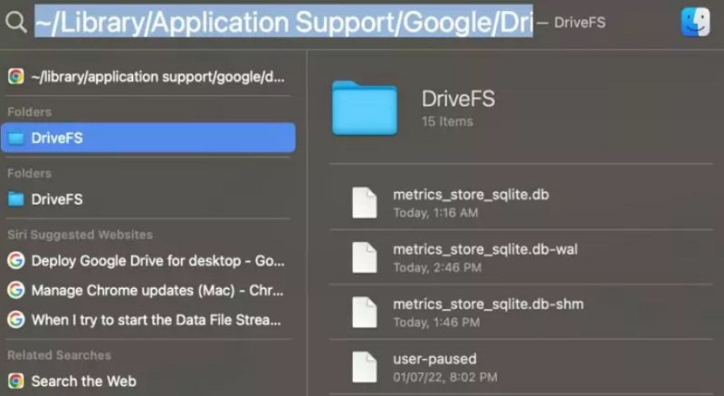 Cómo eliminar la caché de Google Drive en Mac