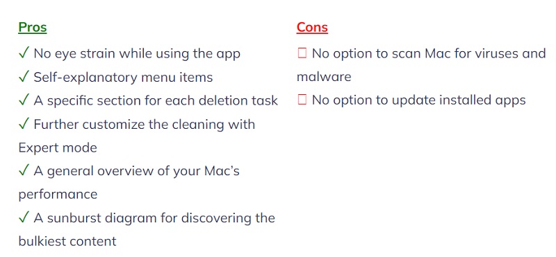 Ventajas y desventajas de MacCleaner Pro
