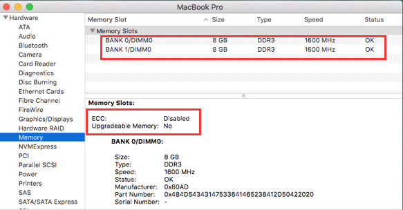 Compruebe si puede acomodar más RAM en su Mac