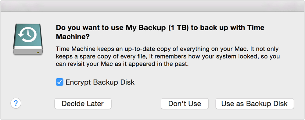 Time Machine Backup Mac