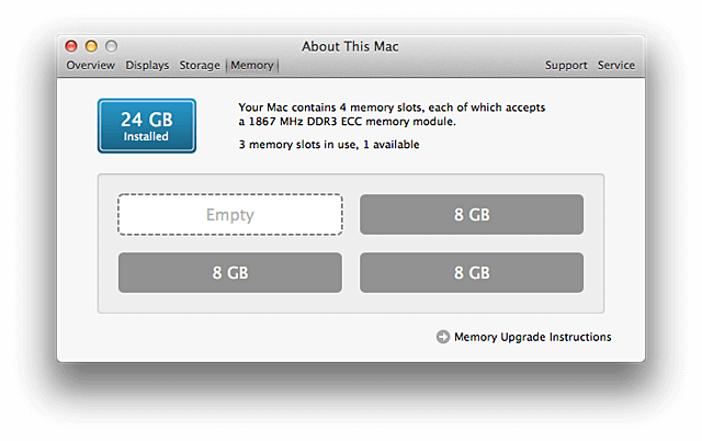 Actualizar RAM en Mac