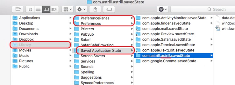 Eliminar completamente los archivos y cachés de Astrill