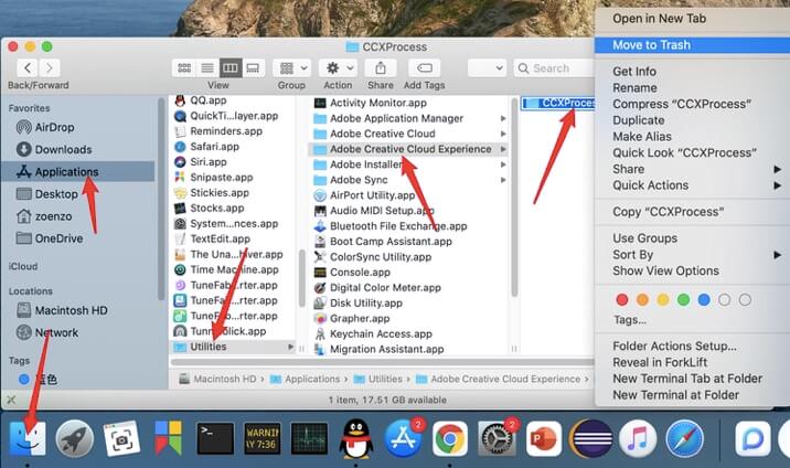 Eliminar CCXProcess de Mac