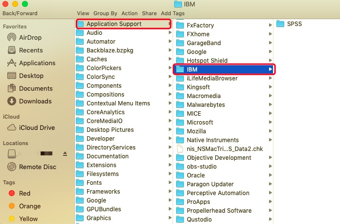 Eliminar SPSS de Mac con todos los componentes