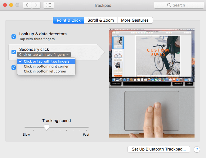 cómo hacer clic derecho en Mac