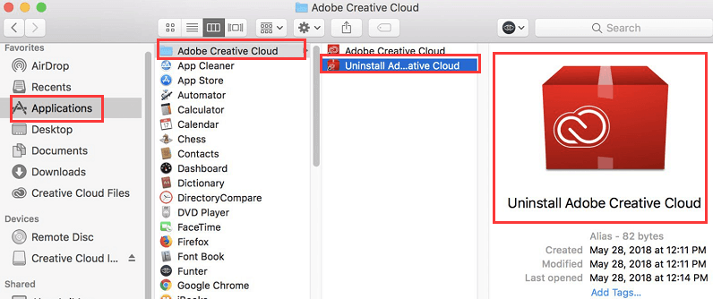Cómo desinstalar Adobe Creative Cloud 