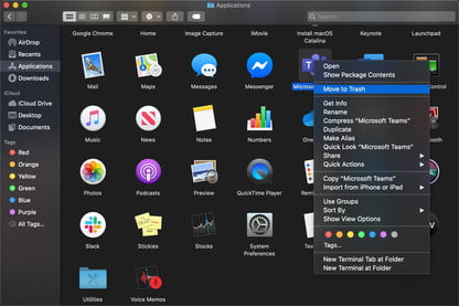 Eliminar Microsoft Teams en Mac