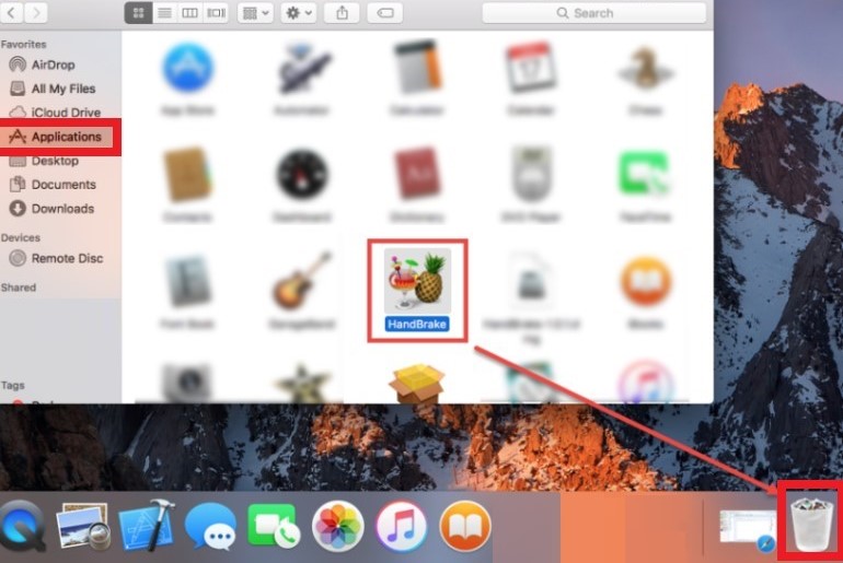 Desinstalar Handbrake en Mac manualmente