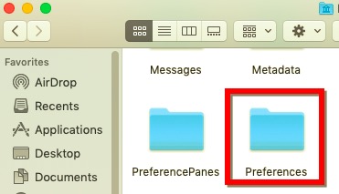 Elimine manualmente los archivos relacionados de Garmin Express a través de la carpeta de preferencias