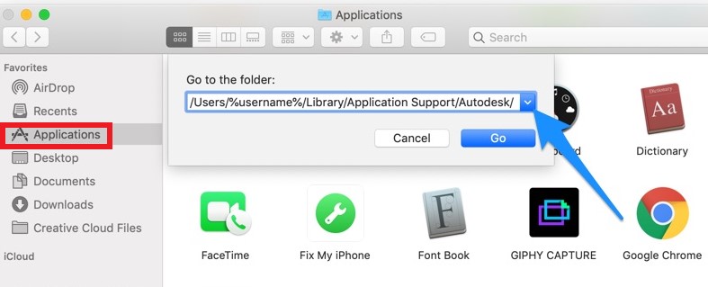 Desinstalar manualmente Autodesk Fusion 360 en Mac