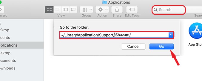 Eliminar completamente los archivos y cachés de Shazam