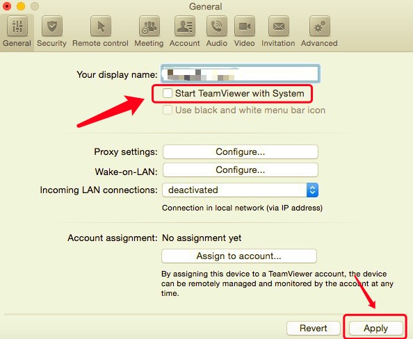 Eliminar TeamViewer del inicio en Mac