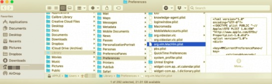 Desinstalar Vim en Mac con archivos relacionados