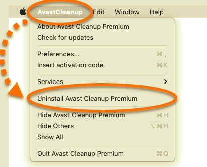 Desinstale Avast Cleanup en Mac con el desinstalador integrado