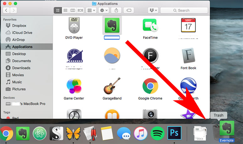 Desinstalación manual de aplicaciones en Mac