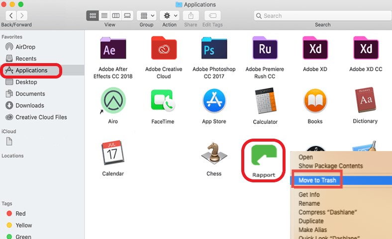 Eliminar manualmente Trusteer Rapport de Mac