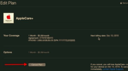 Cancelar Apple Care en iTunes o la aplicación Música