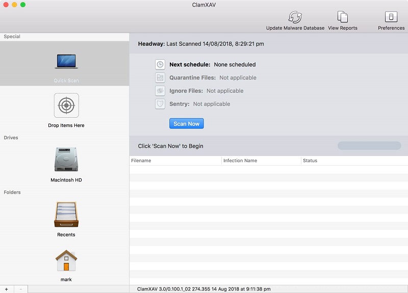 ClamXAV alternativa a Malwarebytes para Mac