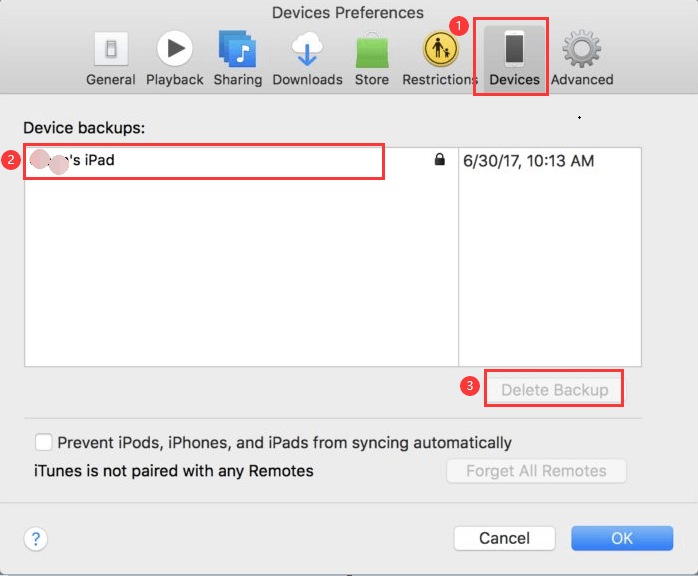 Cómo eliminar copias de seguridad en Mac desde iTunes