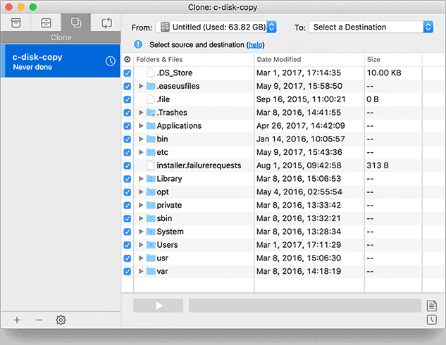 Copia de seguridad automática de Mac con software especializado