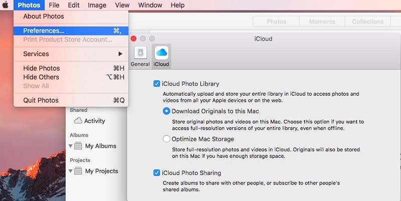 Habilite las fotos de iCloud en su computadora macOS