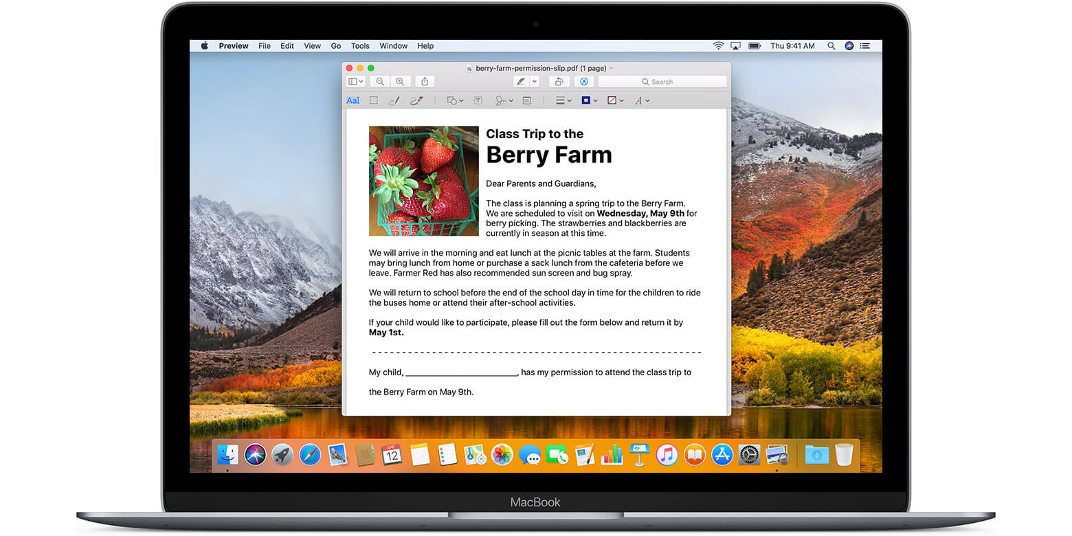 Pdf Editor gratuito Mac Apple Vista previa