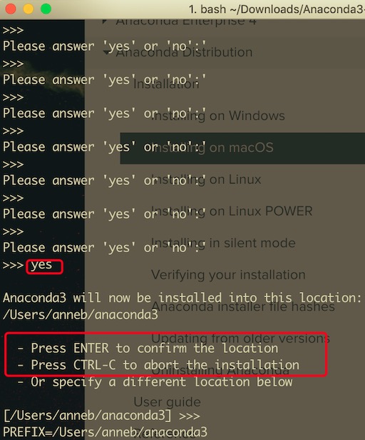 Instalar Anaconda en Mac usando la línea de comandos