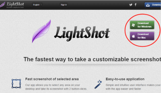 Herramienta de recortes para Mac Lightshot