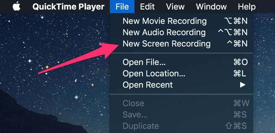Grabación de video en Mac