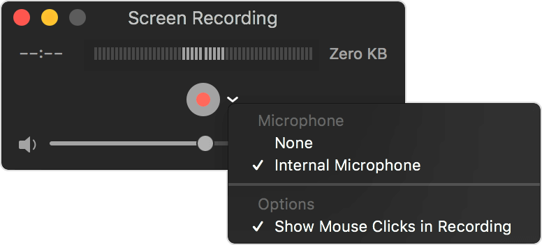 Grabación de pantalla de Quicktime en Mac