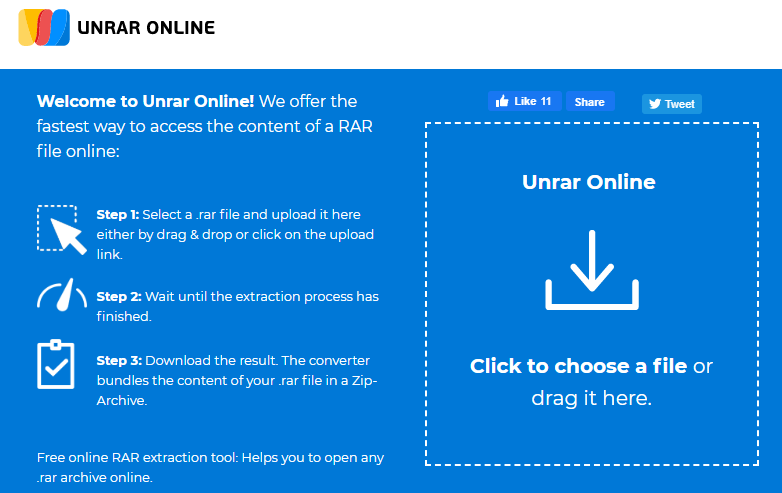Abra archivos RAR en Mac con UNRAR Online