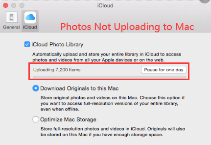 ¿Por qué mis fotos no se cargan en mi Mac?