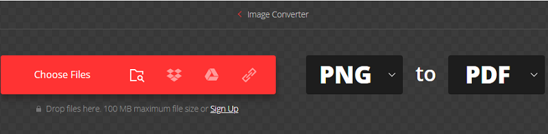 Convertir PNG a PDF con Convertio