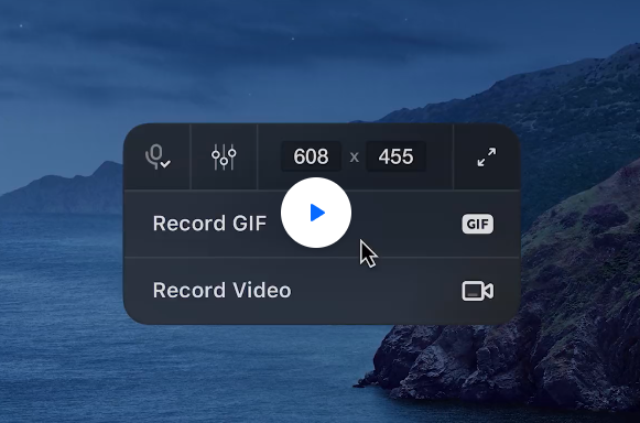 Grabe GIF en Mac con CleanShot X