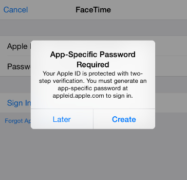 Habilite la autenticación de dos factores en FaceTime