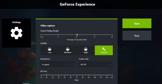 Grabación de juego NVIDIA ShadowPlay