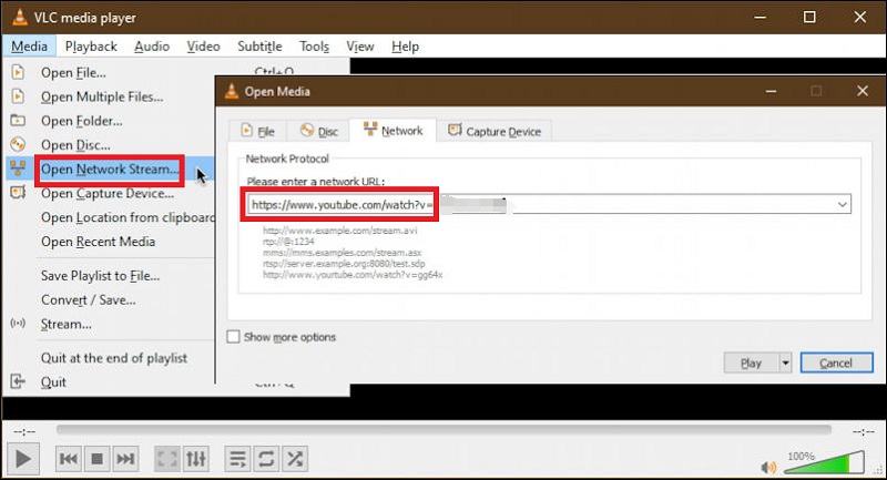 Grabar audio desde YouTube a través de VLC