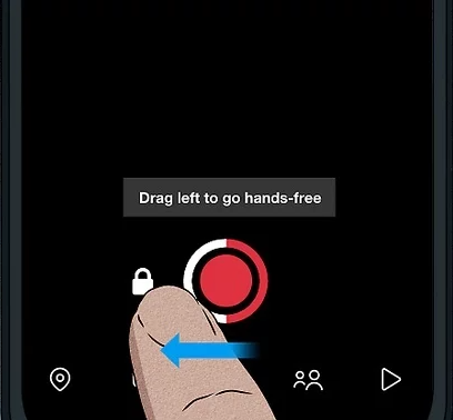 Graba en Snapchat sin mantener presionado el botón